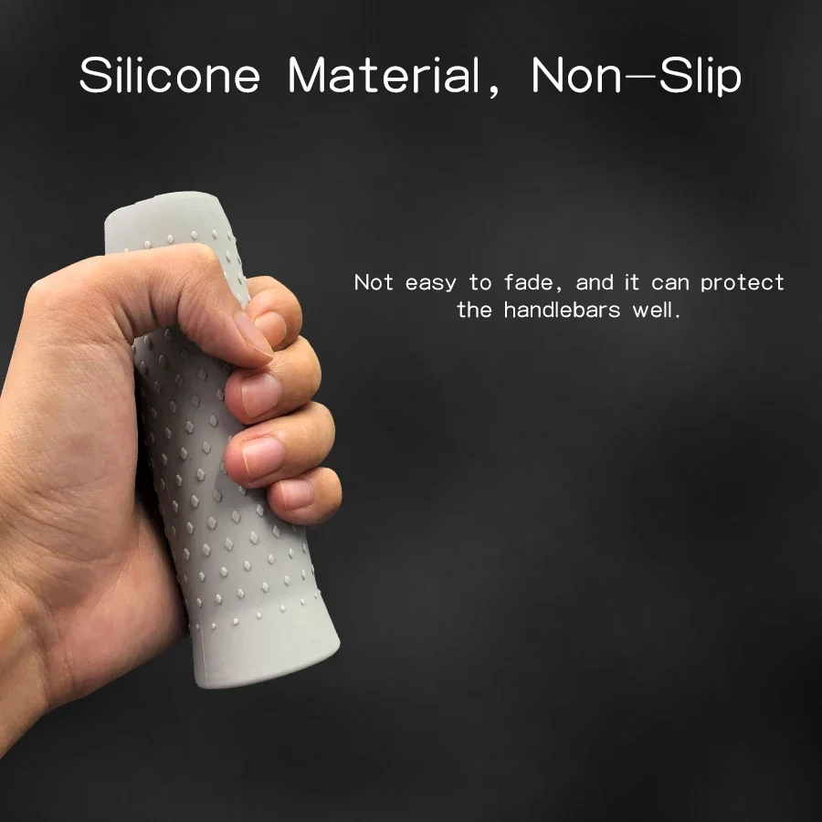 Pegangan Setang Penutup Batang Pegangan Anti Selip Silikon untuk Suku Cadang Skuter Listrik Segway Ninebot MAX G30