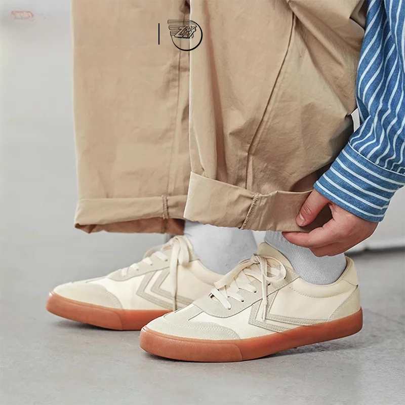 

Feiyue мужские повседневные парусиновые белые спортивные плимсоллы для отдыха в стиле ретро на плоском каблуке с круглым носком, дышащая резиновая подошва