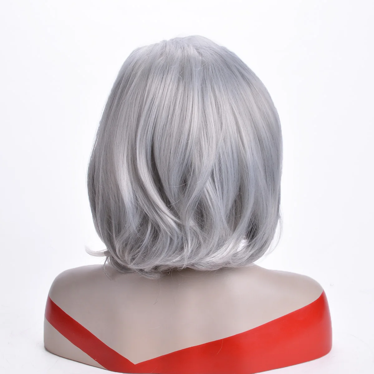 Women's Fashion Short Bob Haircut Grey Wigs Natural Short Curly Hair Platinum Gold Mom Wavy Hair Cosplay Party Daily Use