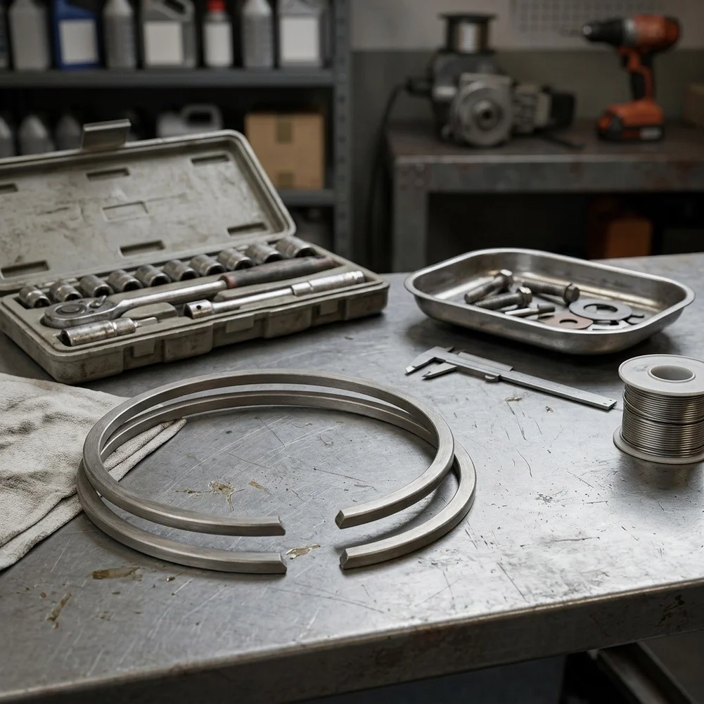 Replacement Ring Set 4123 034 3000 for FS56 FS62 FS62R FS66 FS66R 31mm Cylinder Bore 1.2mm Thickness Alloy Material