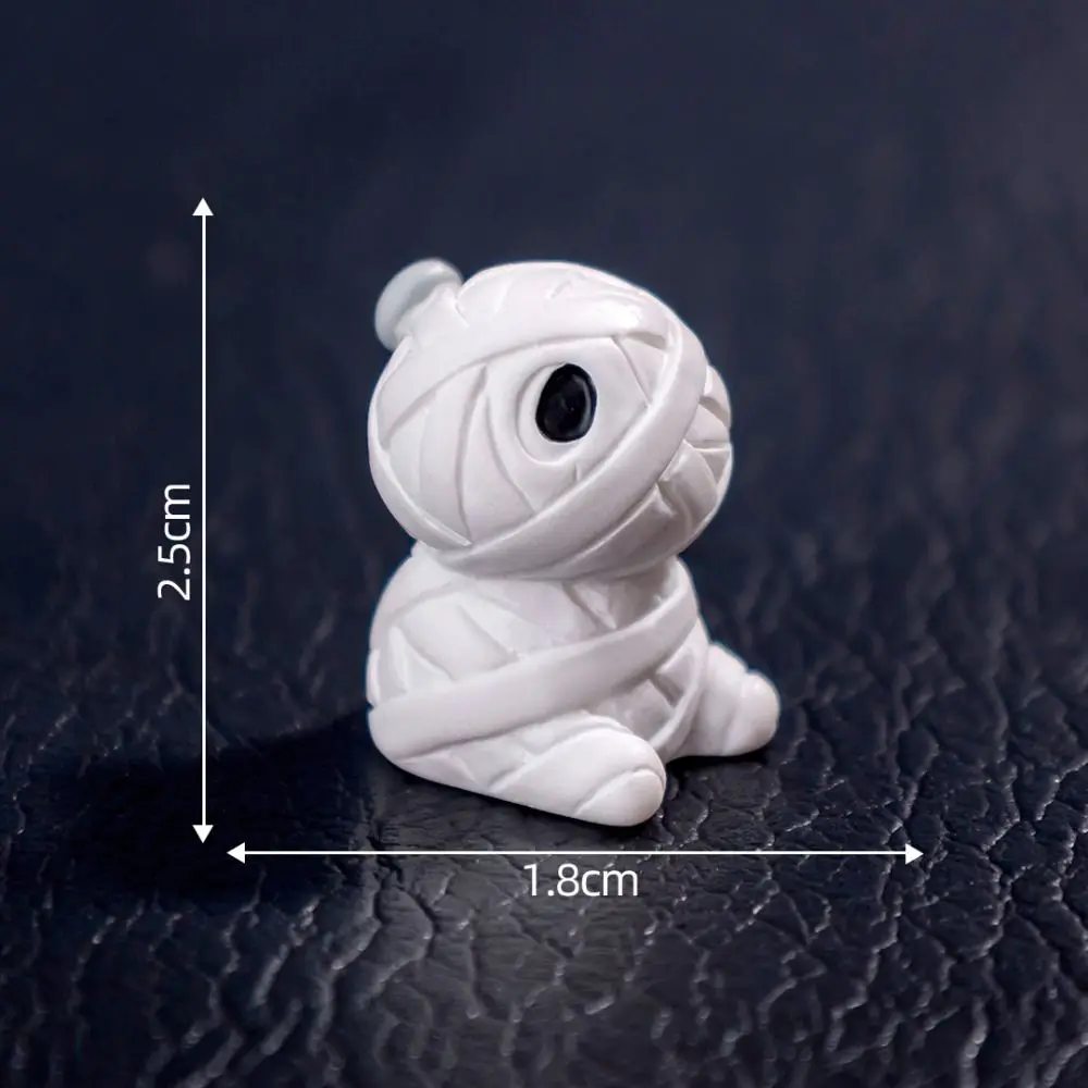 

Ghost Mini Pumpkin Resin Doll Black Cat Tree Hallowmas Doll House Accessories Skull Bat Halloween Ghost Miniatures Hallowmas