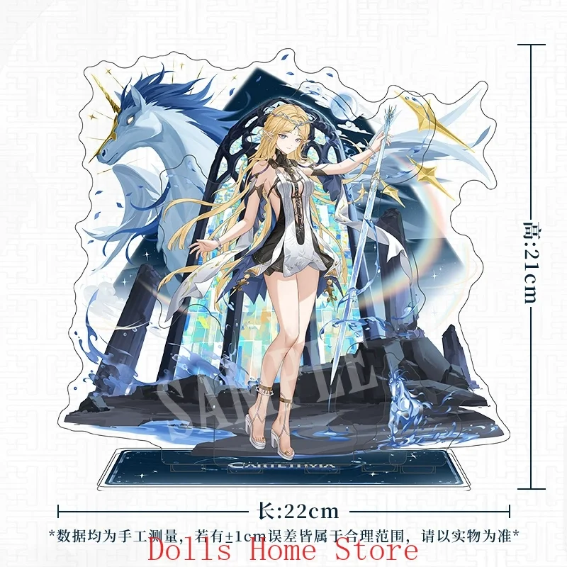 

21 см косплей аниме Wuthering Waves Cartethyia акриловая настольная подставка модель тарелка коллекция фигурок настольный стоячий знак