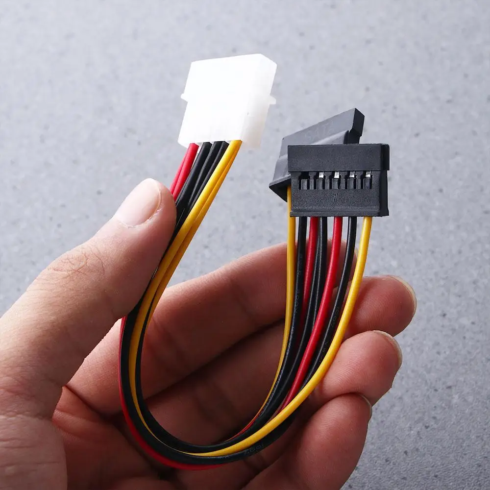 Female 4 Pin Molex IDE to 2 Serial ATA 1 To 2 SATA Power Cable Hard Driver Power Cable SATA Adapter Cable Power Extension Cord