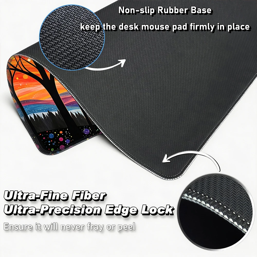 Renkli gün batımı ve kedi dese - Mousepad Xl Extended incelemesi ve fiyatı