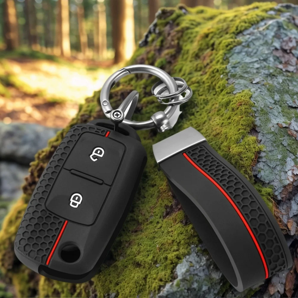

Silicone Car Key Case Cover For VW Polo Golf Passat Tiguan Jetta Bora Remote Fob Portable Creative Car Accessories