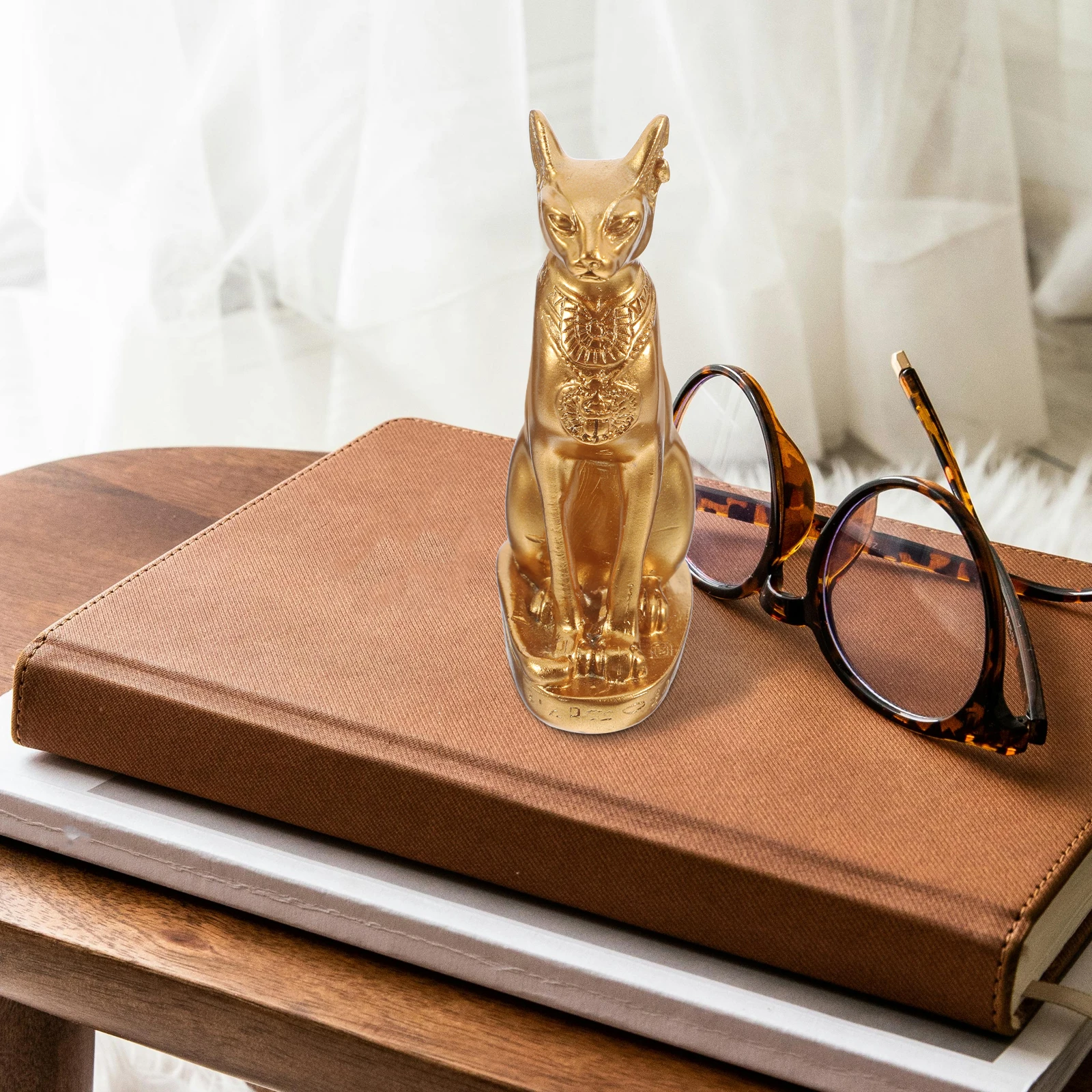 

Cat Statue Ornament Christmas Ornaments Model Desk Decorations for