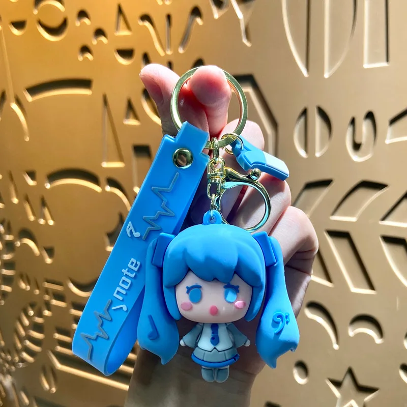 New Hatsune Miku Cartoon Secondary Cute Creative Doll Keychain Gift Anime Peripheral High Color Value Backpack Pendant Wholesale view 4