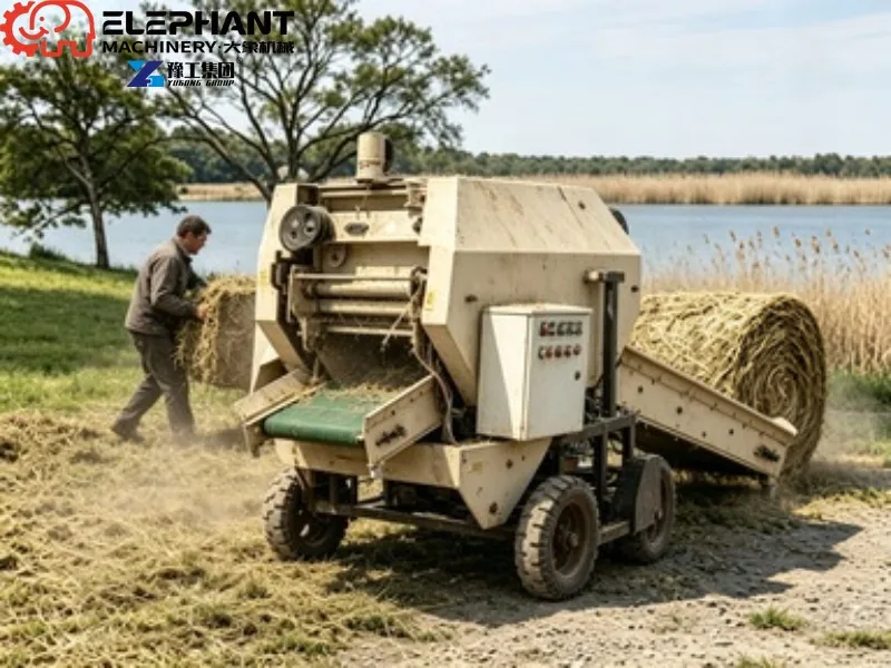 Silage Packing Hay Baler Pressing Machine Round Baler Machine In Wholesale Price Grass Silage Baler Bundled Machine