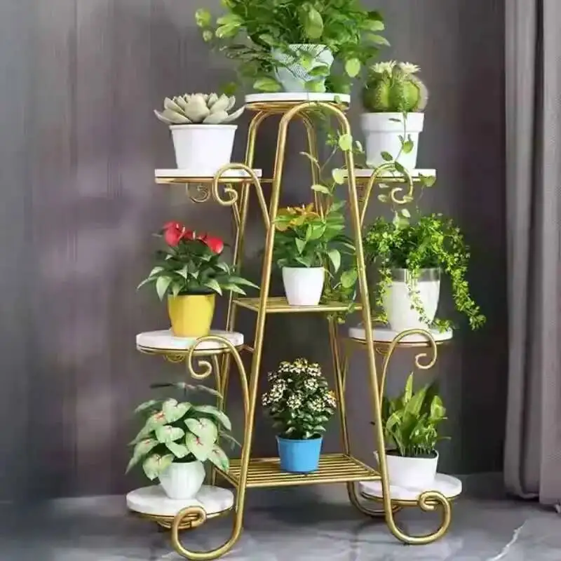 Aesthetics Flowers Stand Designer Decorations Accessories Minimalist Plant Display Shelf Modern Living Room Plantenrek Furniture