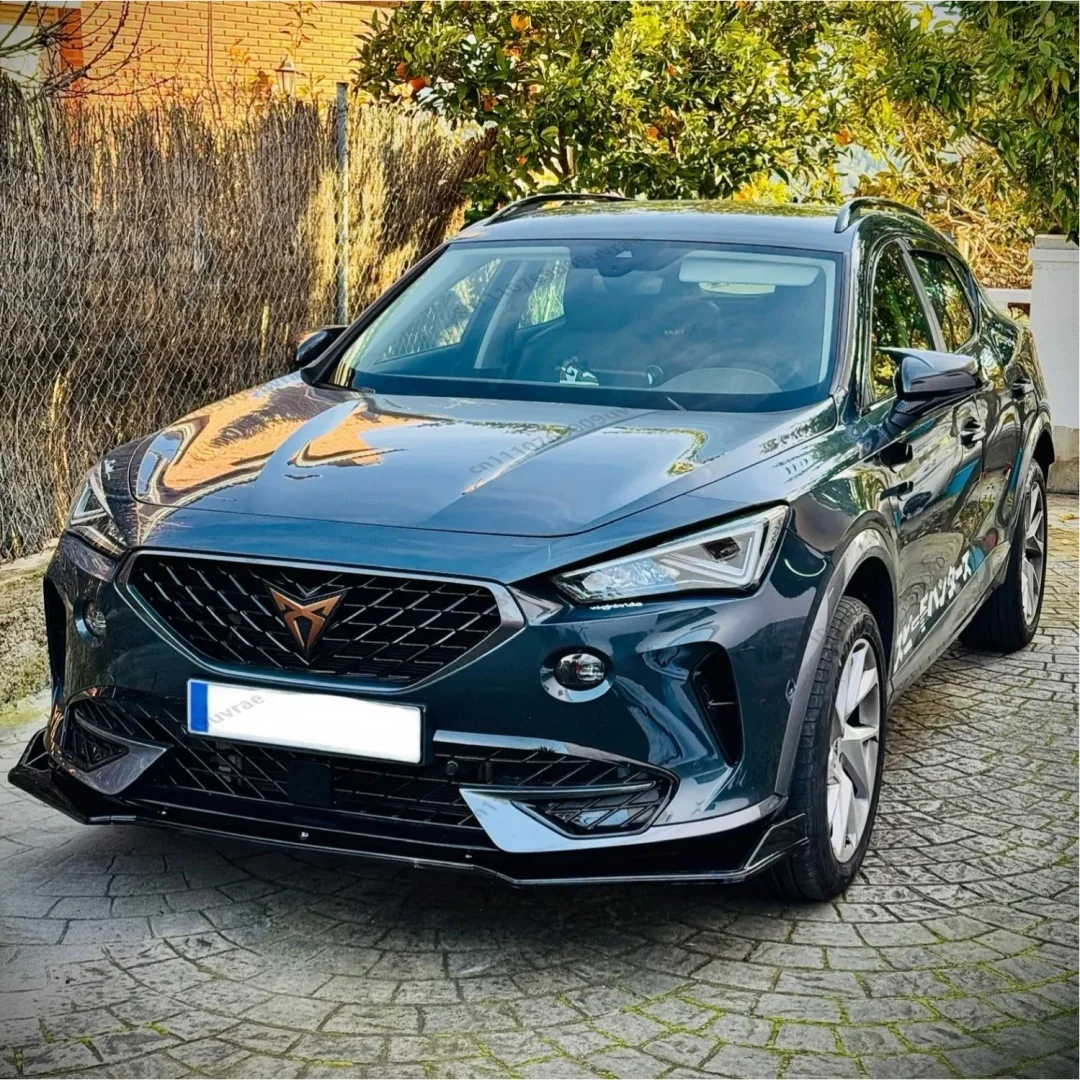 

Глянцевый черный сплиттер-спойлер для переднего бампера Cupra Formentor TSI VZ e-Hybrid 2020-2026, комплект обвеса из АБС-пластика, защита бампера