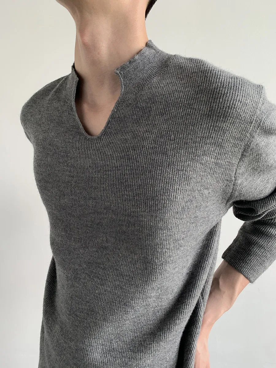 

Мужские пуловеры с меховым воротником, в клетку, эластичные, для повседневной носки, в западном стиле, комфортные, дышащие, простые