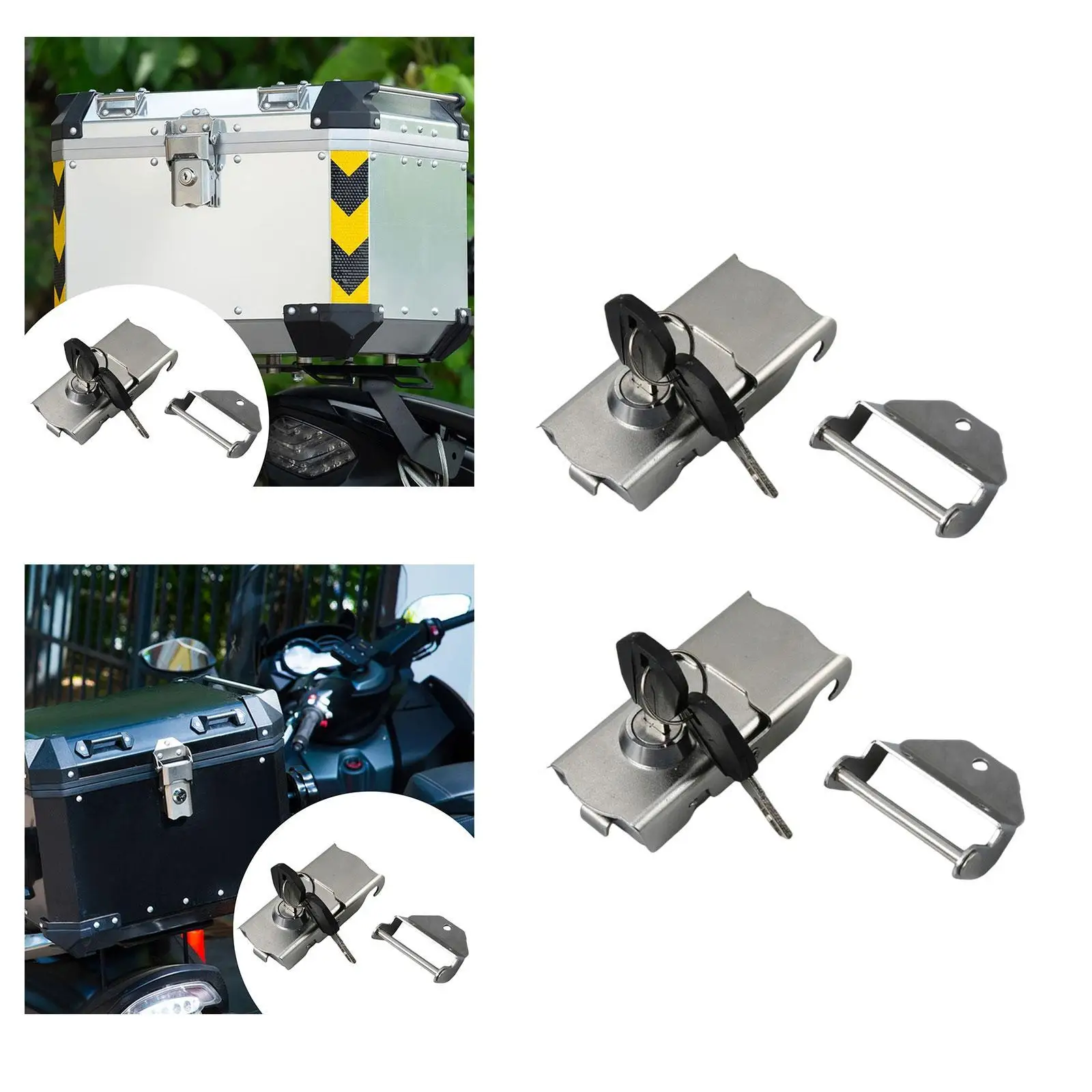 

Motorcycle Rear Trunk Lock Accessory Replace Universal Fit Professional Easy to Install Fittings Modification Tail Box Lock