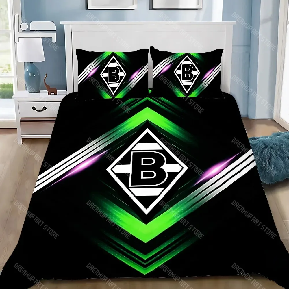 

Duvet Cover Pillowcase Bedding Set BorussiaS M-MonchengladbachS Adult BoyGirl Bedroom Decoration Children Gift Single Large Size
