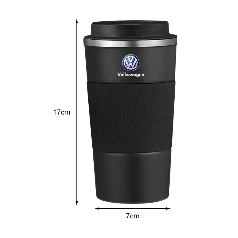 510 ml Rvs Koffie Tumbler Thermos Cup Reizen Thermische Mok Voor Volkswagen VW Jetta MK5 MK6 Golf-4 5 6 7 Passat 3B7 601