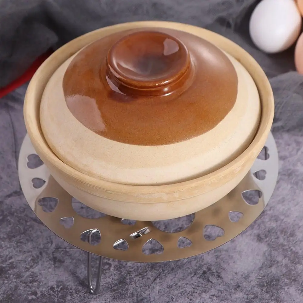 Stainless Steel Steamed Egg Rack High Foot Folding Steamer Basket Durable Universal Egg Steamer High Pressure Boiler