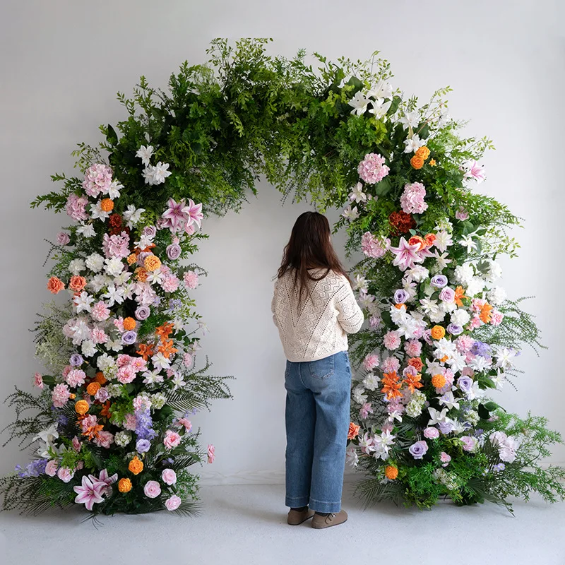 Wedding decoration outdoor wedding background photography props simulated flower fake flower