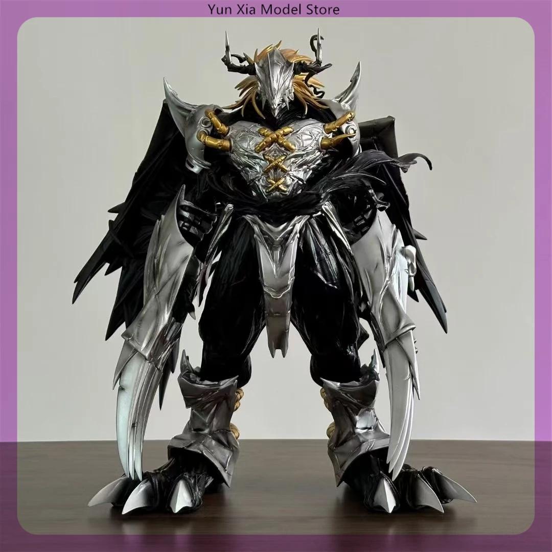 37cm Digimon Adventure Black War Greymon Anime Figure Model Statue Boys Collection Model Desktop Decoration Ornament Toys Gifts