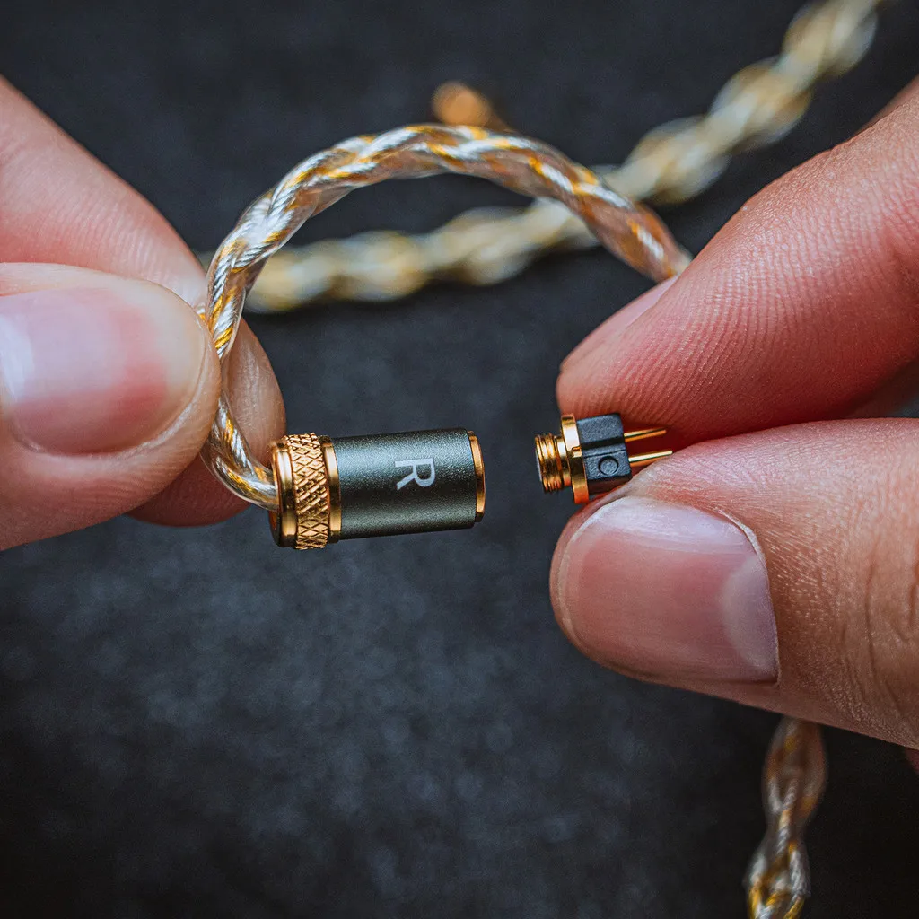 Kabel do słuchawek Kinera MIA z wymiennymi wtyczkami 3,5 mm 4,4 mm 0,78 2pin/MMCX IEMs 6N pojedyncza kryształowa miedź posrebrzana