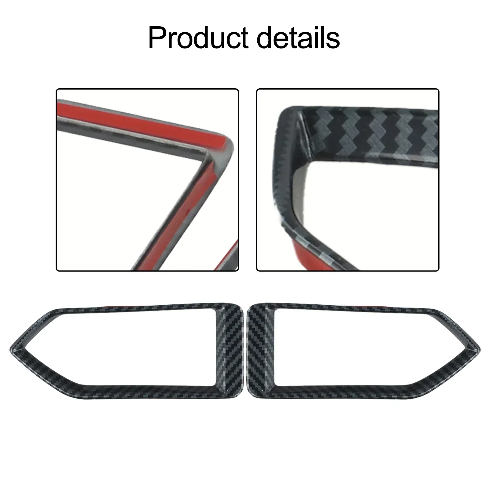 

New Practical Vent Outlet Cover Vent Outlet Cover Trim Air Vent Outlet Cover Carbon Fiber For Mazda Style Side