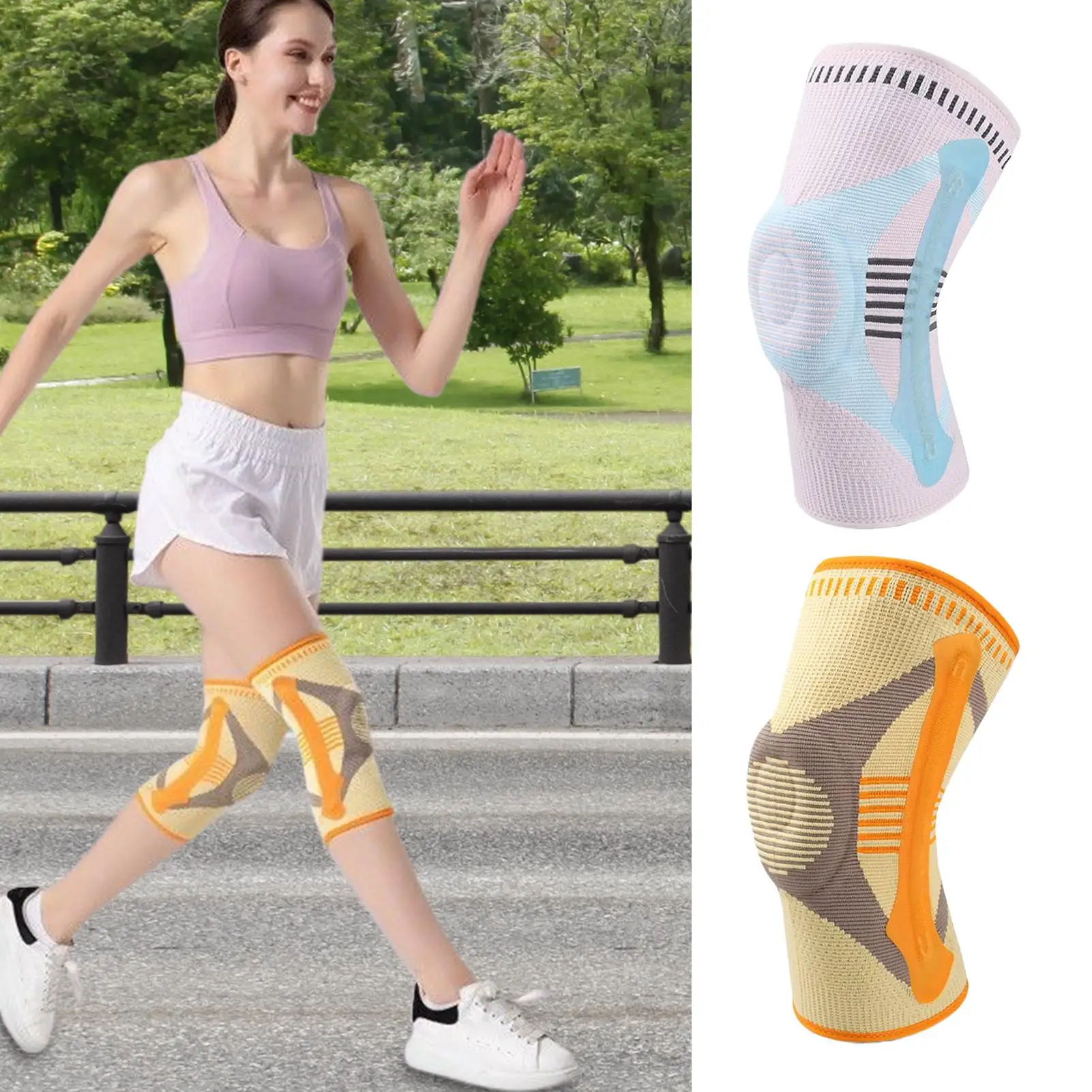 

Sport Knee Brace Sports Knee Support Sleeve for Outdoors Elastic Sleeve Workout Safety Equipment for Skipping Rope Basketball
