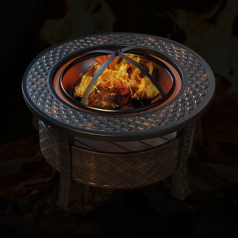 

Outdoor courtyard grill Household enclosure stove Tea making Multifunctional barbecue table Indoor