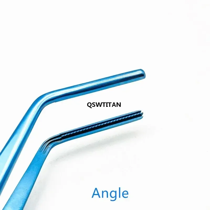 Titanium Vascular Pliers Forceps Eyelid Tools Cardiac Dissecting Forceps Flat Handle Damage-free Surgical Tweezers