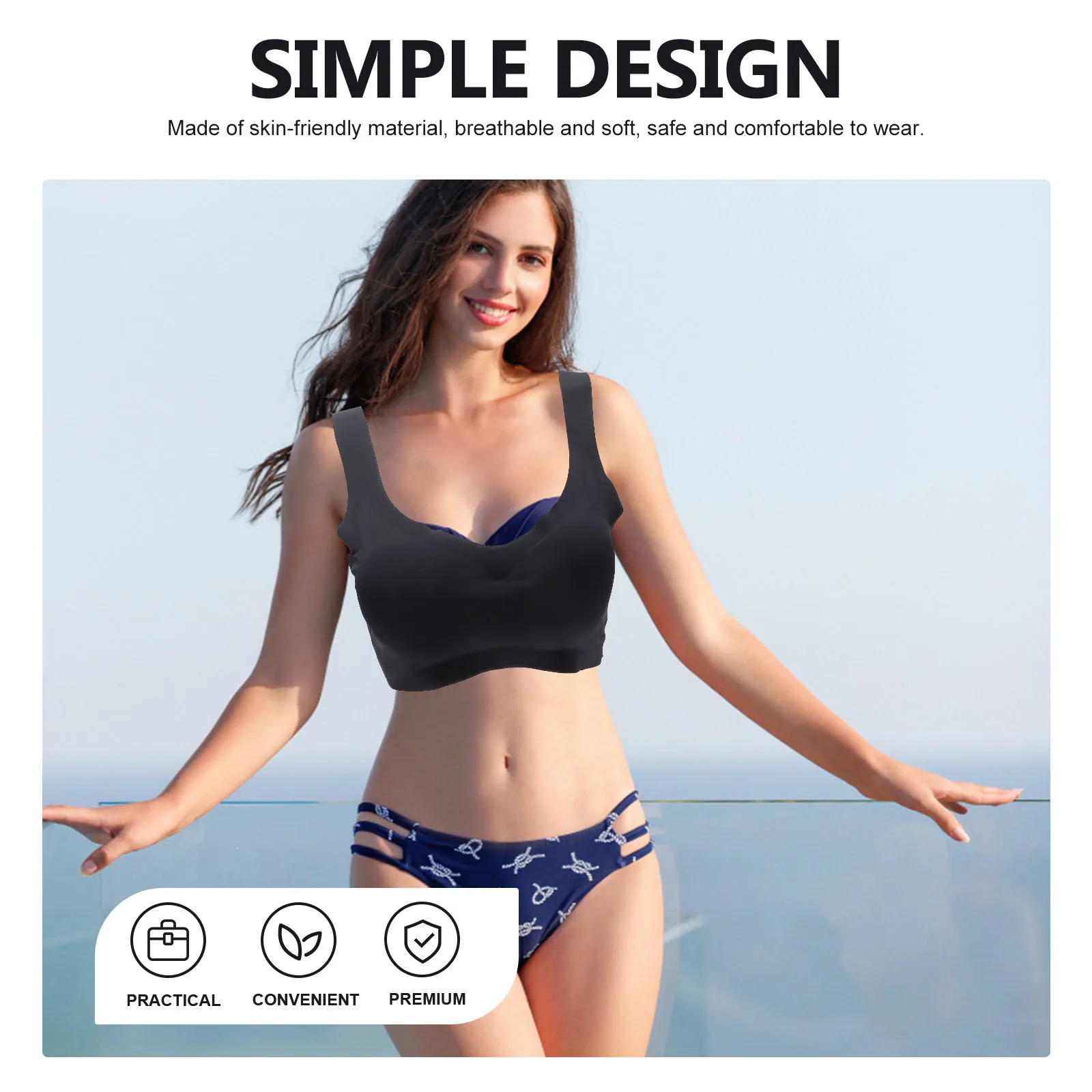 

Traceless Lace Wireless Soft Breathable Comfortable Adjustable Straps Shape Sexy Adorable Gift For Women Ladies Girls