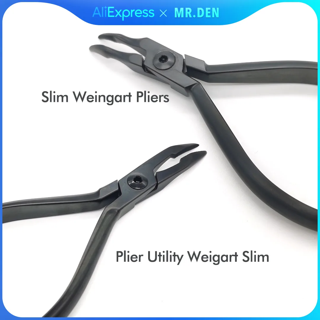 Ultra Hard Orthodontic Forceps Black Diamond Series Plier Utility Weigart Slim Titanium Treated Stainless Steel