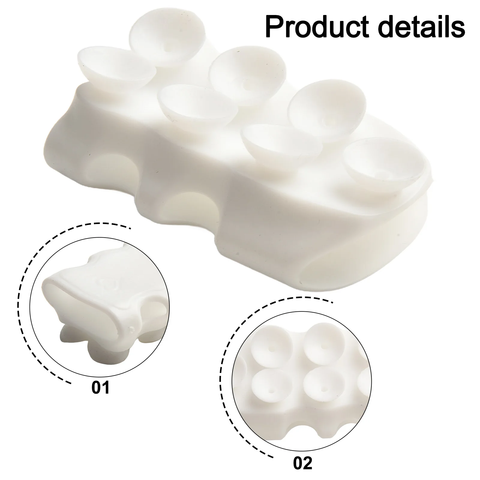 Suction Cup Shower Sucker Removable Silicone Strong Suction 7.5 * 4 * 2.5cm Bracket Moving Nozzle Excellent Material