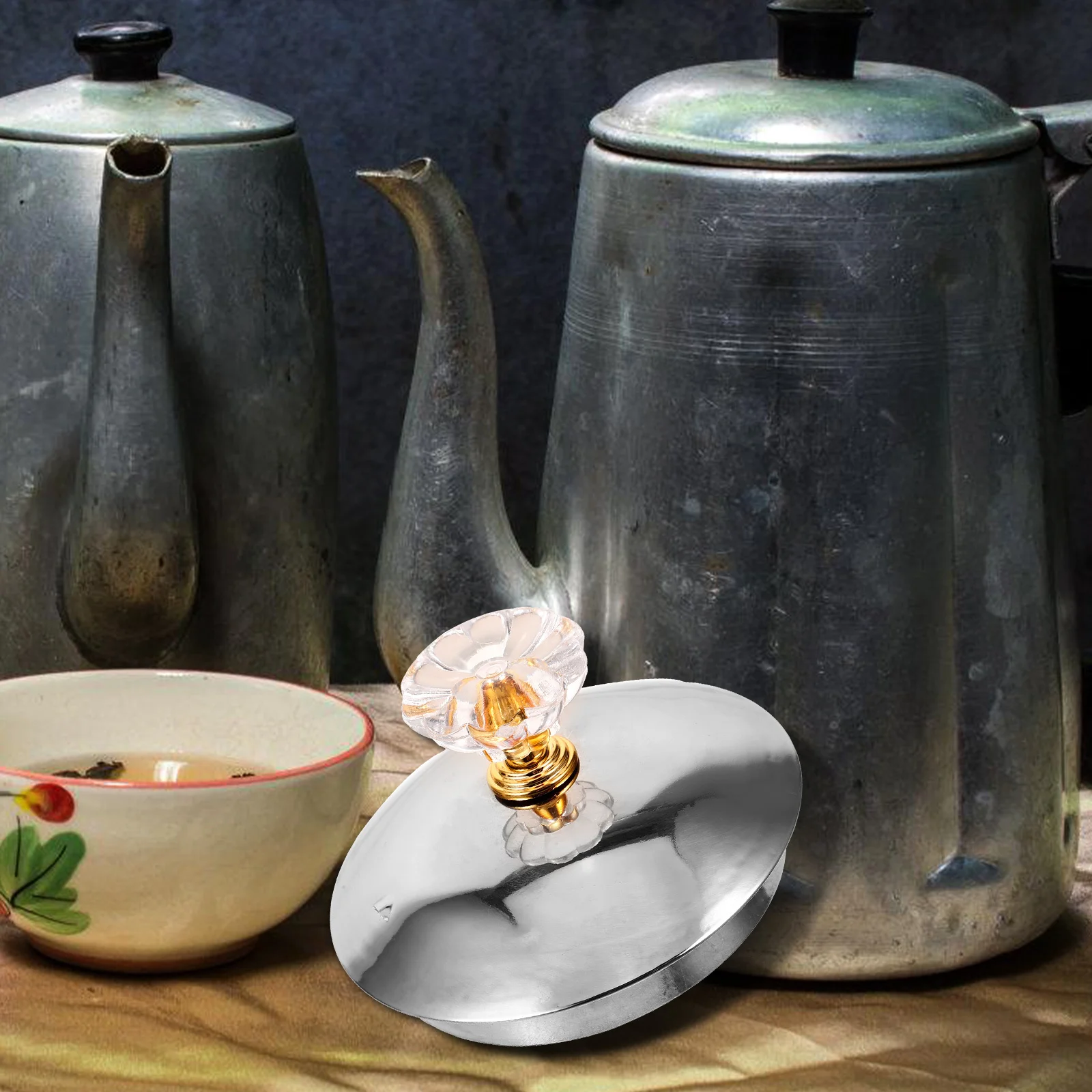 

Stainless Steel Electric Kettle Lid Replacement Cover for Heating Water Boiler Boil Kettle Accessories Parts Universal Fit