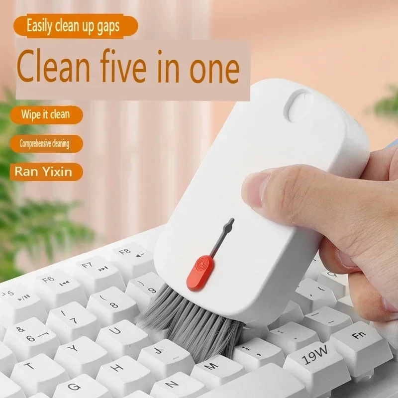 For Q5S Cleaner Kit Computer Keyboard Brush Earphones Cleaning Pen Screen Cleaning Spray Bottle Set Cleaning Tools Keycap Puller