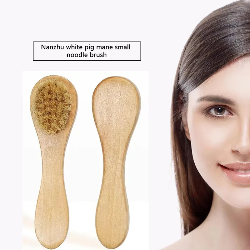 1-6Pcs Natural Face Brush Bristles Exfoliating Face Brushes 