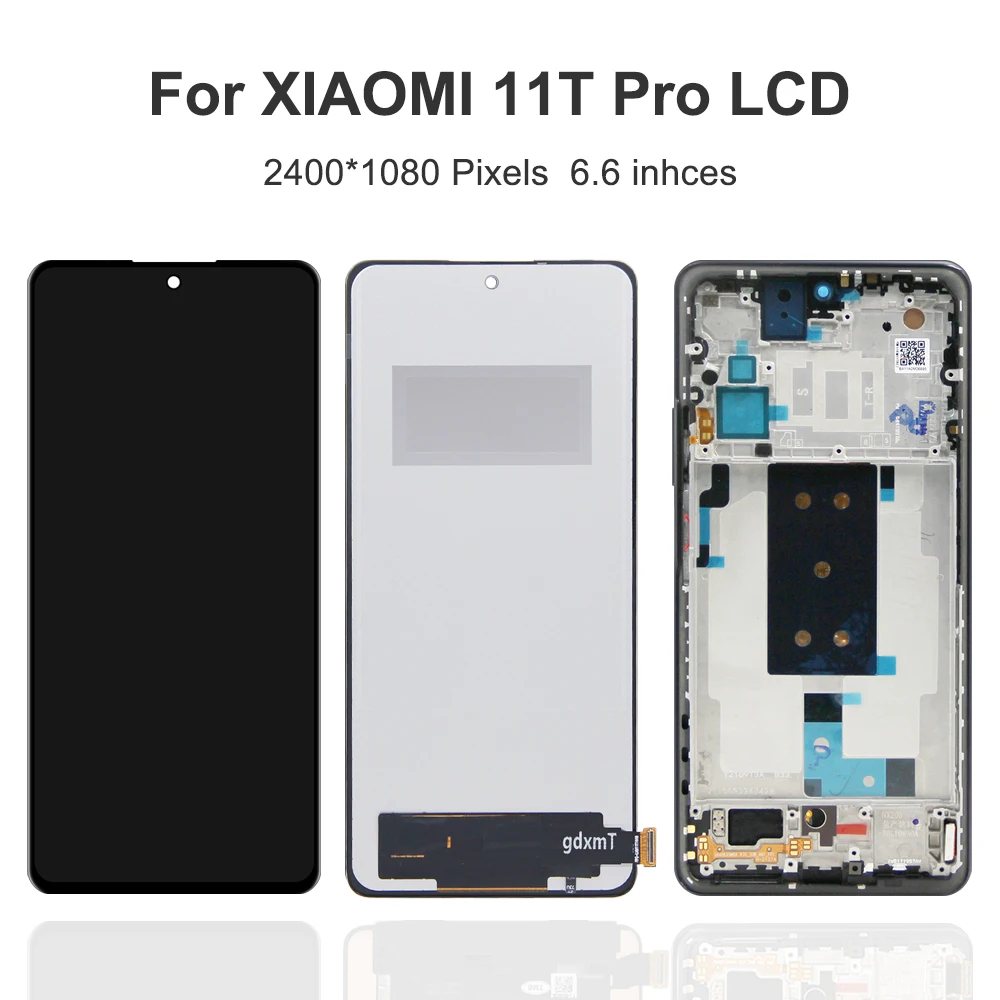 6.67\'\'For Xiaomi Mi 11T Pro For  Mi 11T 2107113SG 2107113SI 2107113SR LCD Display Touch Screen Digitizer Assembly Replacement