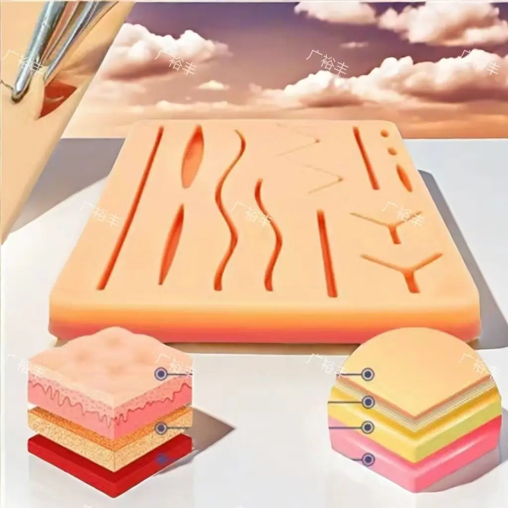 

Новая модель для наложения швов кожи/силиконовая накладка/силиконовая накладка с практикой ран