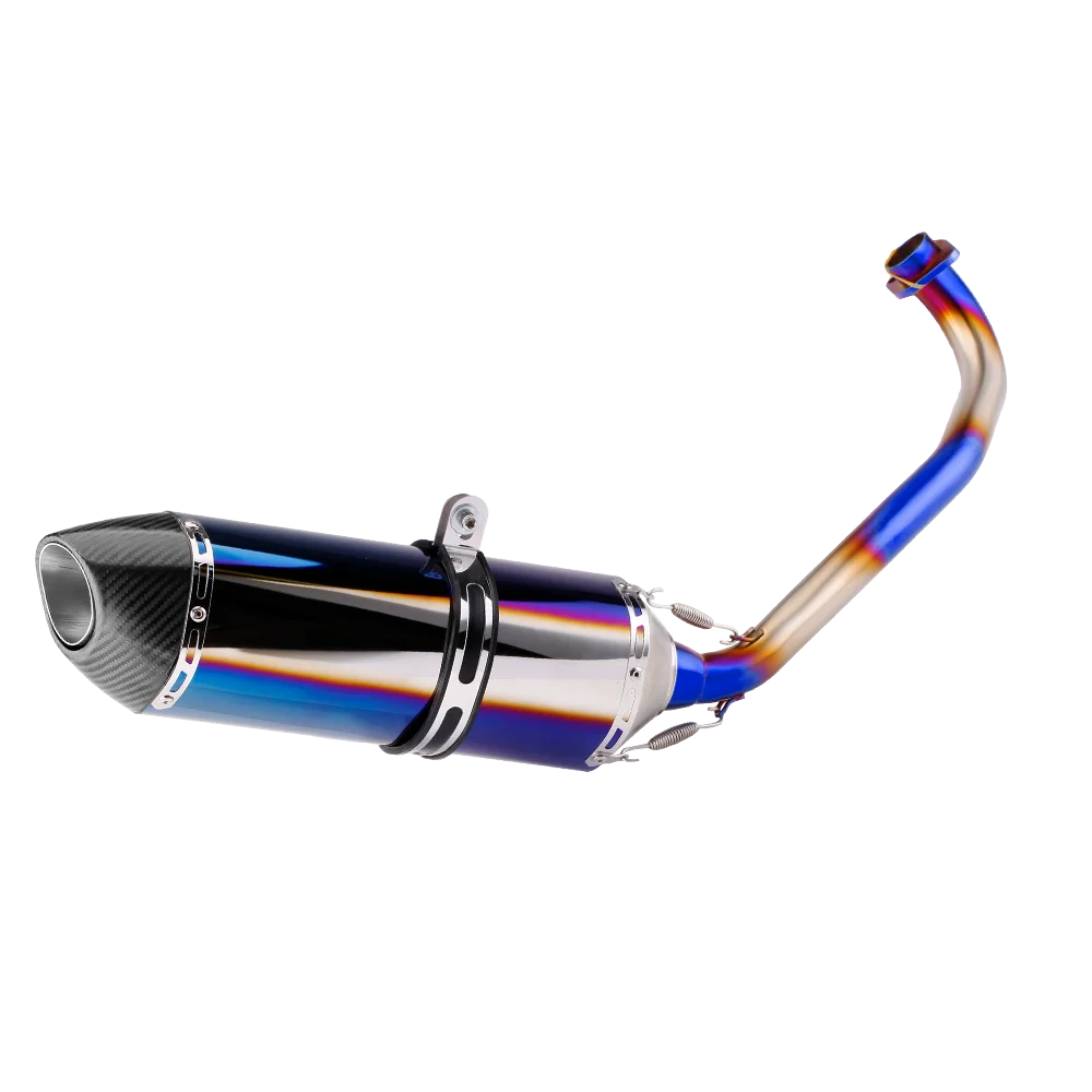 

High Performance Original Universal Motorcycle Muffler Exhaust For MT-07 Z900 NINJA400 R1 R3 CBR500 Double hole muffler 51mm