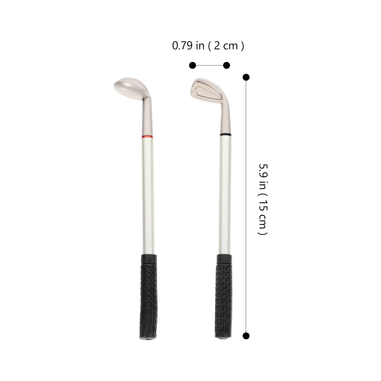 2Pcs Golf Writing Pen For Office Desk Pen Christmas Stocking Stuffers Golf-themed Ballpoint Simulation Design