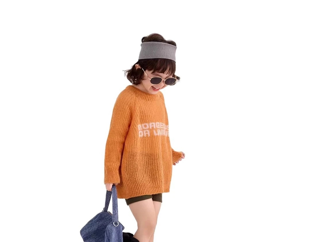 

Summer New Simple and Fashionable 2026 Hollow Vacation Style Sweater for Boys and Girls in Color