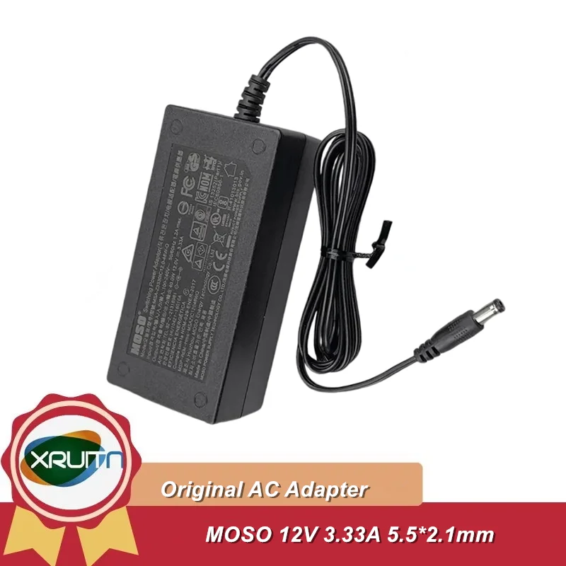 Para cargador Hikvision MOSO 12V 3.33A 5,5*2,1mm 40W MSA-Z3330IC12.0-48W-Q adaptador de corriente conmutada MSAZIC12048WQ NOM-029-ENER-2017
