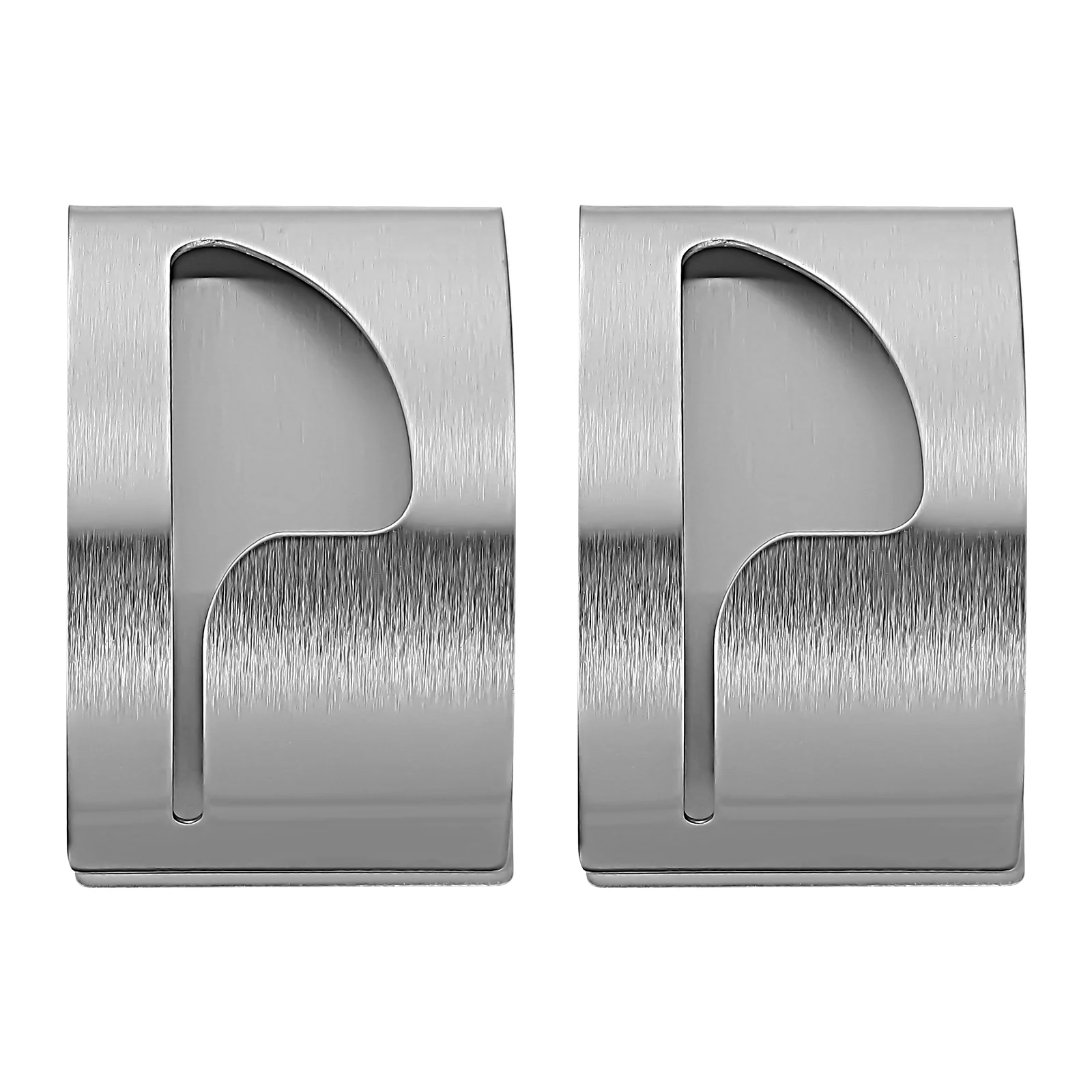 2 Pcs Human Towel Rack Kitchen Hook Wall Hanging Hooks Self-Adhesive Silver Tea Holder