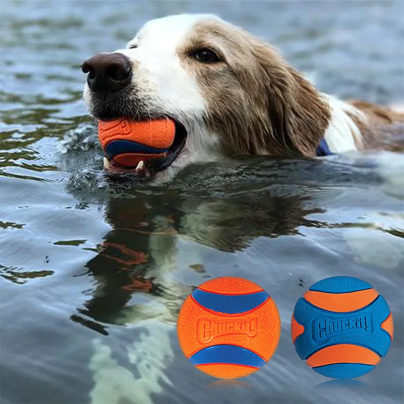 HOOPET Dog Squeaky Toy Funny Puppy Elastic Rubber Sound Ball Chewing Rolling Pet Balls Molars Entertainment Pet Supplies