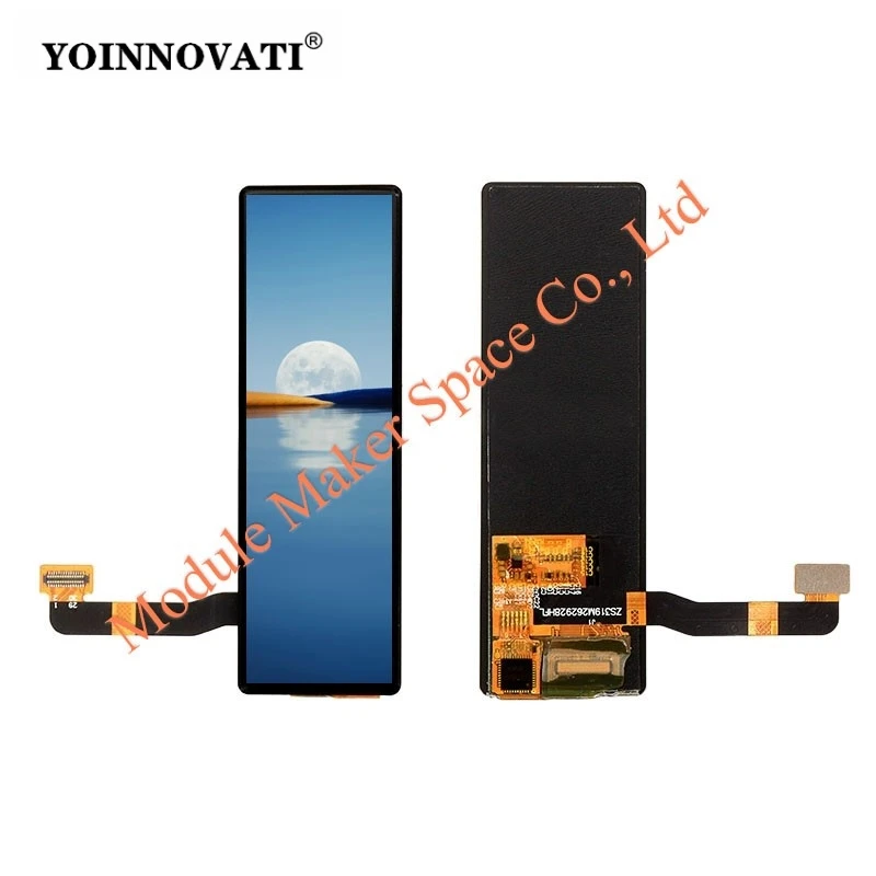 3.19 Inch AMOLED Display Assembly with Cover Glass, 262*928 Pixel On-Cell Touch Screen Panel, MIPI Interface, C06300 Driver