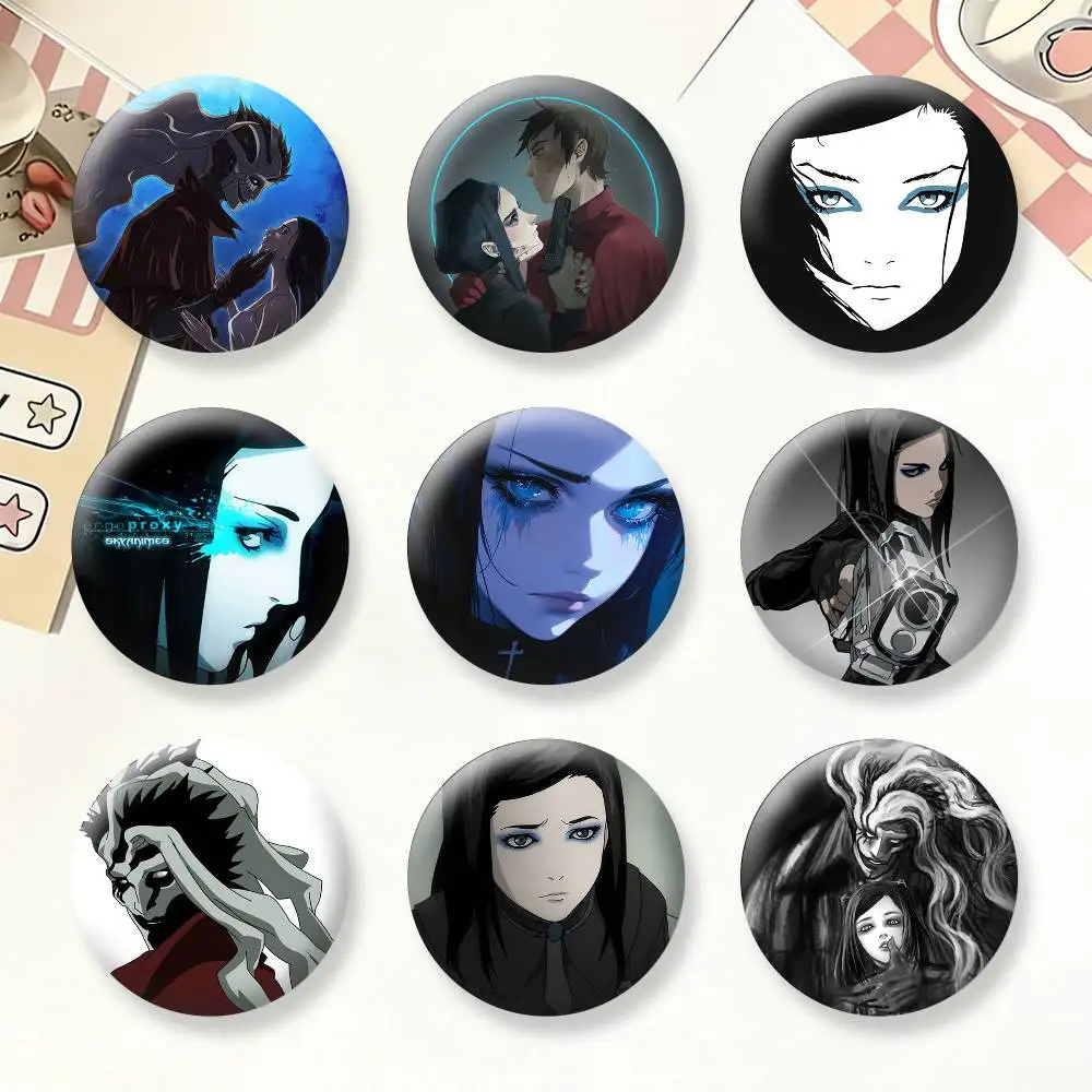 

E-Ergo Proxy Anime Brooches Cartoon Badge Pins Backpack Hat Accessories Friend Gift