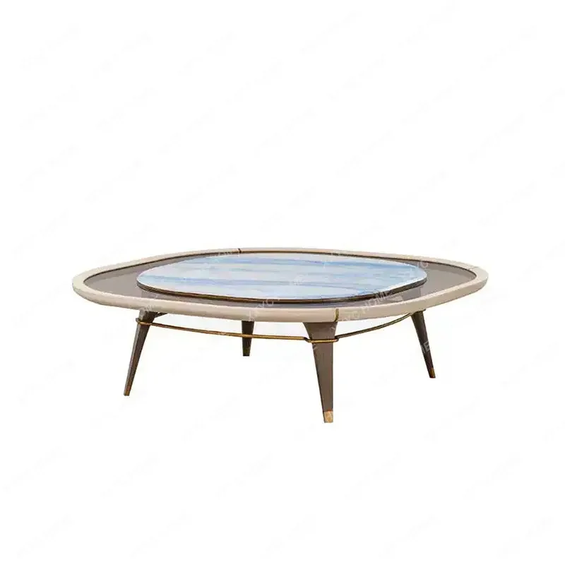 Q  living room home light luxury high-end art marble coffee table