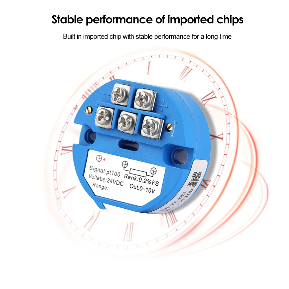 RTD pt100 temperature transmitter sensor module RTD 4-20mA 0-10V output