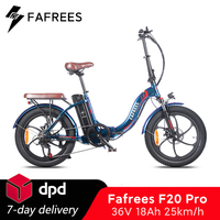 Fafrees F20 Pro Folding Electric Bicycle 250W 36V 18Ah Lithium Battery 20 inch MTB Mountain Bike Outdoor Fat Ebike for Adult