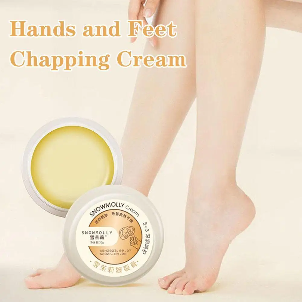 Crema antigrietas para pies, crema reparadora para talón agrietado, eliminación de piel muerta, cuidado de manos y pies agrietados, Spa, 20g, 1 a 10 unidades