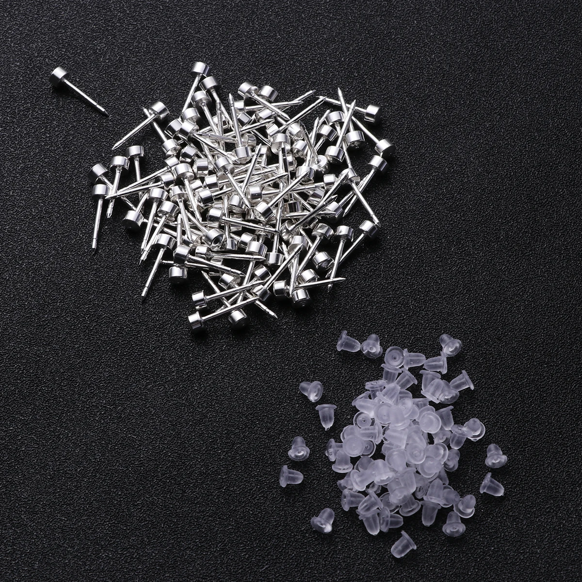

Stainless Steel Ear Piercing Gun Tool Kit With 80Pcs Silver Plated Storage Case Marker Pen For Earring Holes