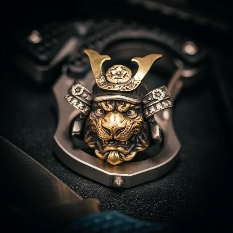Tiger Warrior Pendant Color Version Car Keychain EDC Backpack Helmet Pendant Pendant