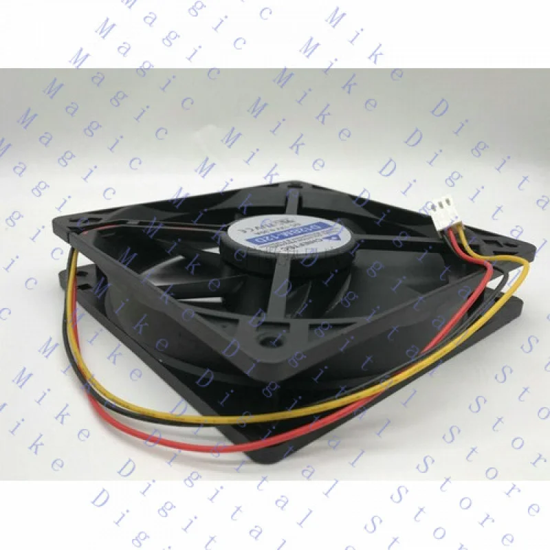 UU  1 PCS  Fan  12CM 3 Pin cooling fan D12BM-12D DC12V 0.30A 12025