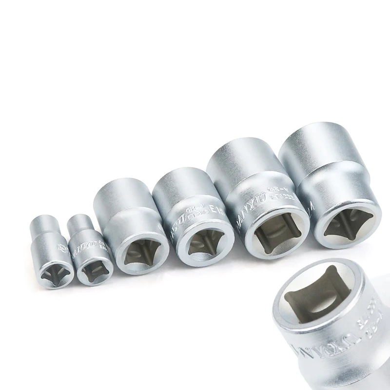 E Type Sockets 1/2 Tool E10 E11 E24 Female Torx Socket For Ratchet Star Box End Wrench Head E12 E14 E16 Hand Tools